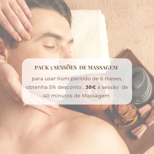 Pack 5 Sessões de Massagens