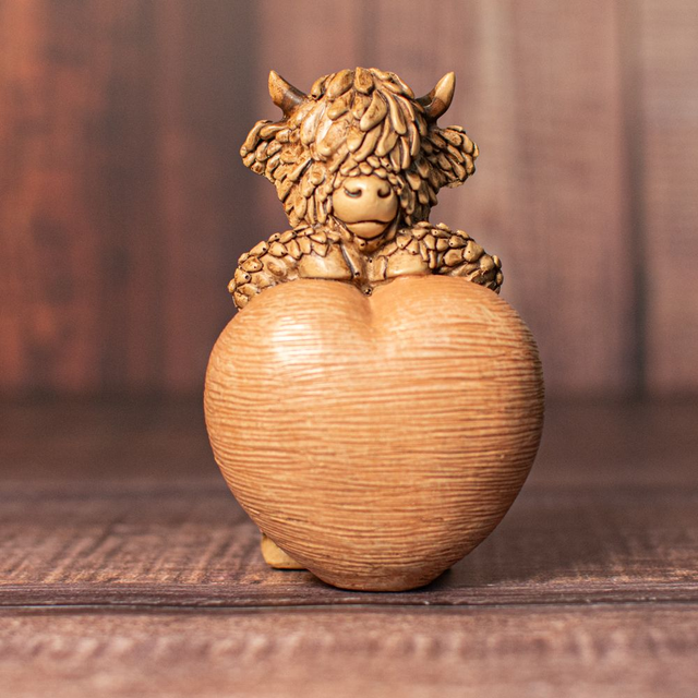 Highland Cow with Heart