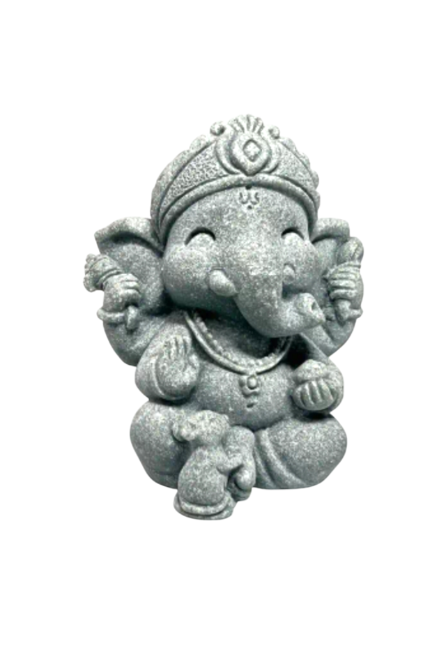 Echtstein Glückselefant Ganesha 