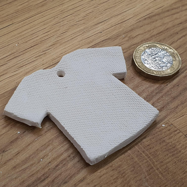 Paintable White Football/sport shirt decoration