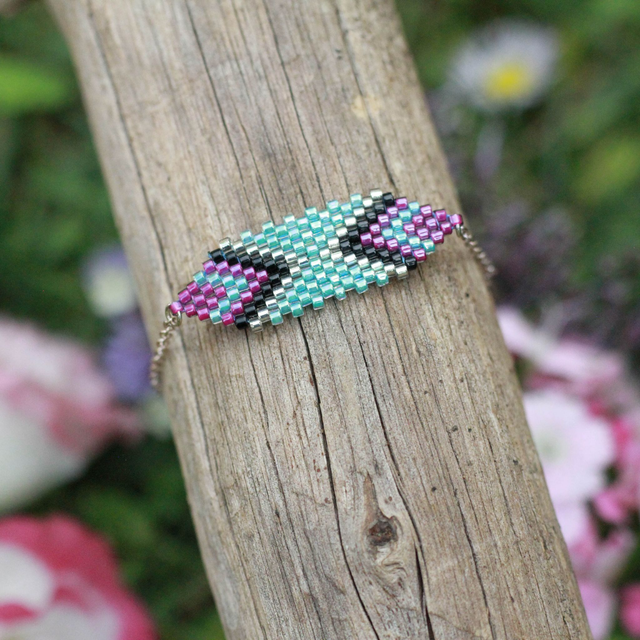 Bracelet bleu rose#1