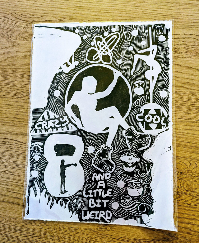 Jaq of all Trades Lino Print