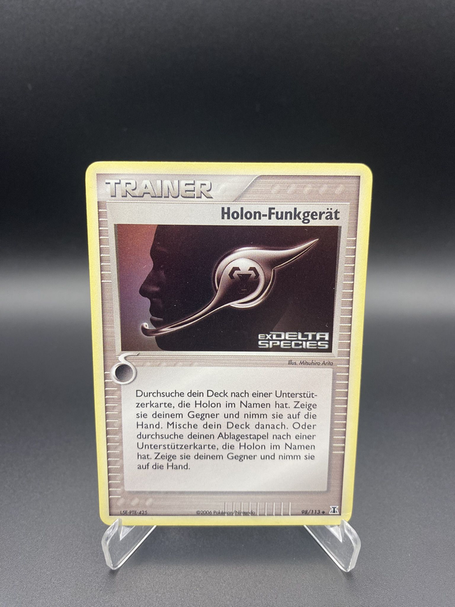 Holon-Funkgerät (98/113) EX Delta Species - Excellent - DE - Reverse Holo mit Stamp