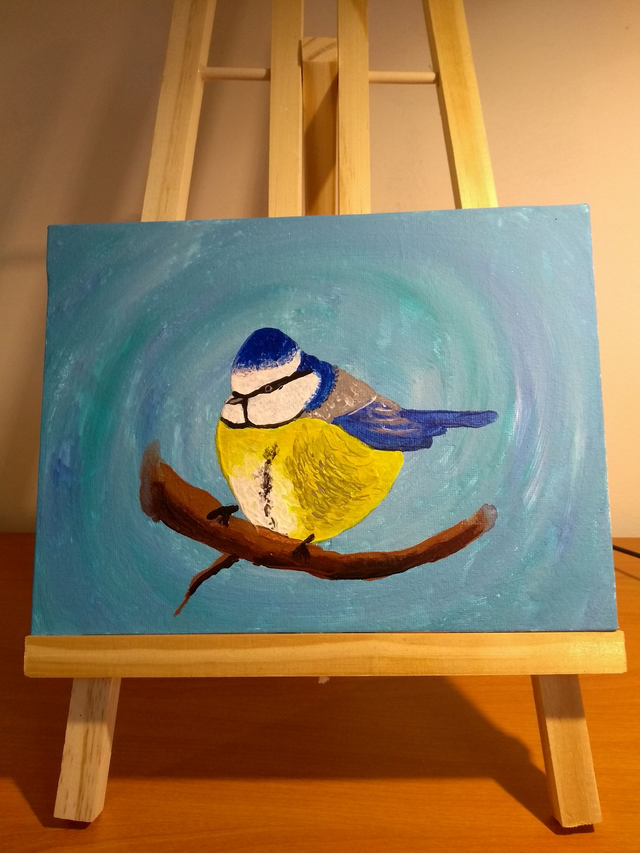 Peinture mésange - Acrylique