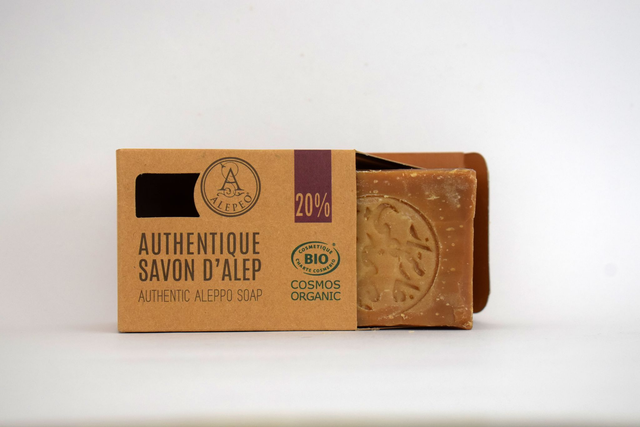 Savon d'Alep 20% BIO - Soin Luxueux pour Peau Sensible