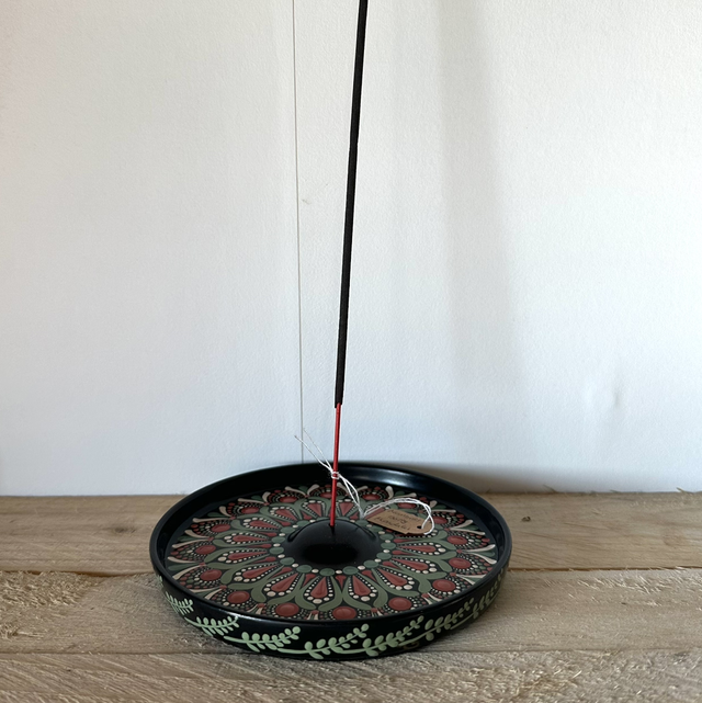 Hand Painted Incense Burner  