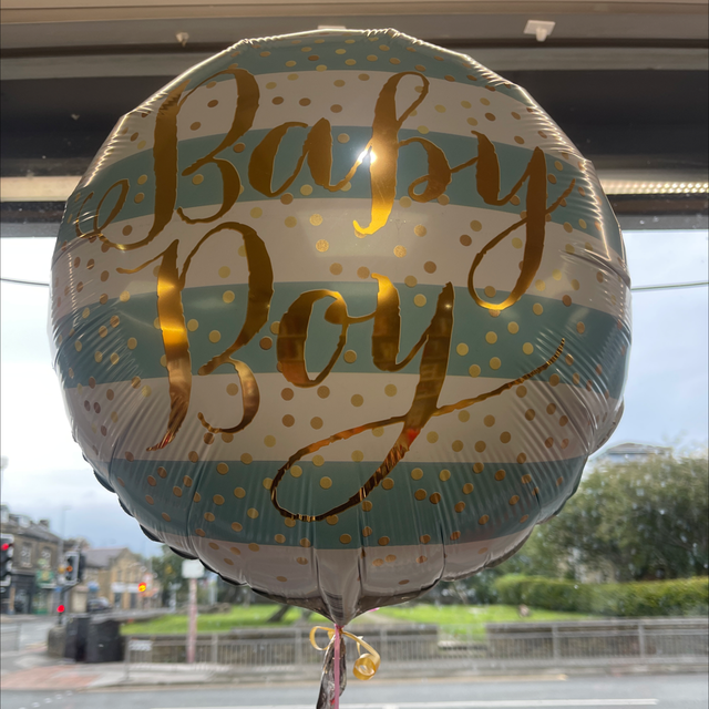 Baby boy baby girl balloons with heluim 18”46cm 