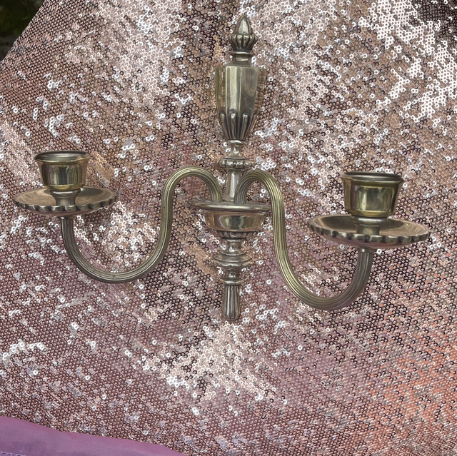 Kerzenhalter Paar für die Wand Silber 