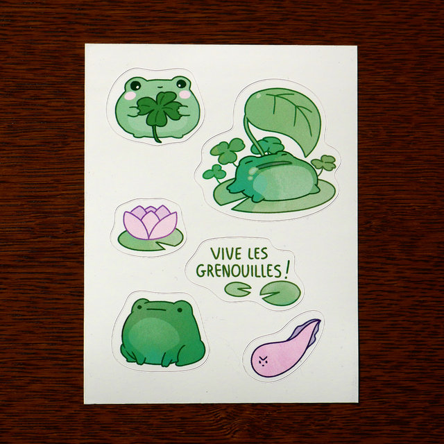 stickers grenouilles