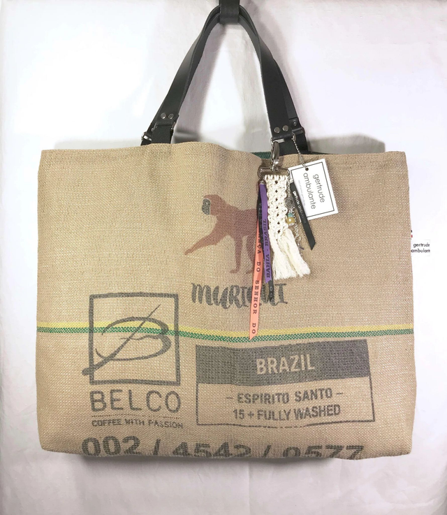 Sac cabas large en toile de jute GM &quot;Espirito Santo&quot; Brésil