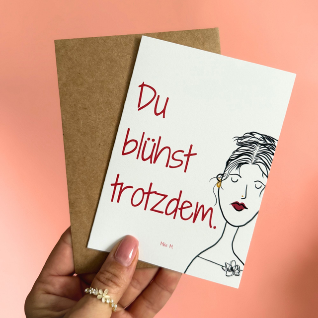Miss M. Faltkarte inkl. Kuvert, No 3