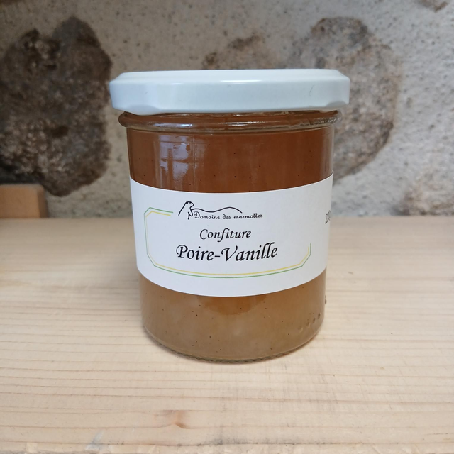 Confiture poire vanille 220g Haute Loire 