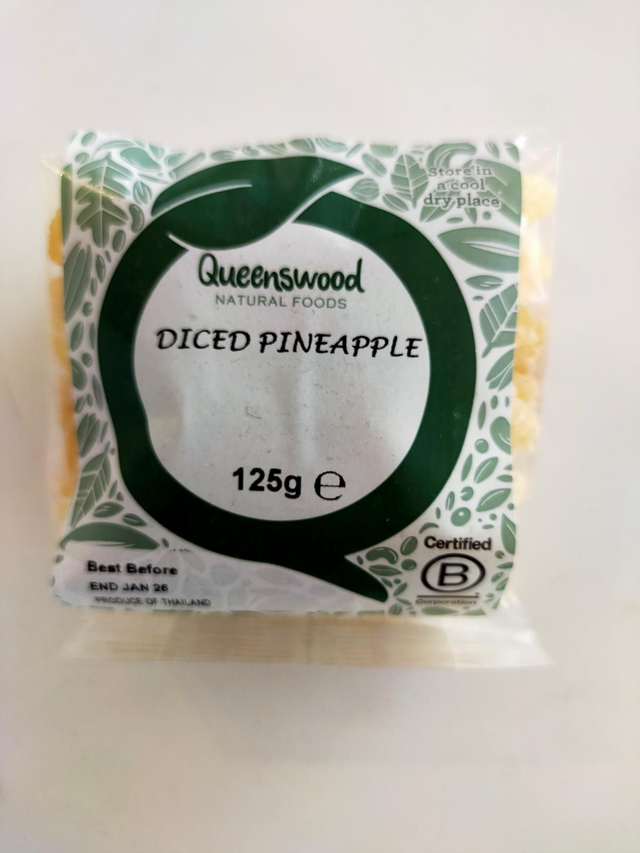 Diced/Dried pineapple 125g 56102