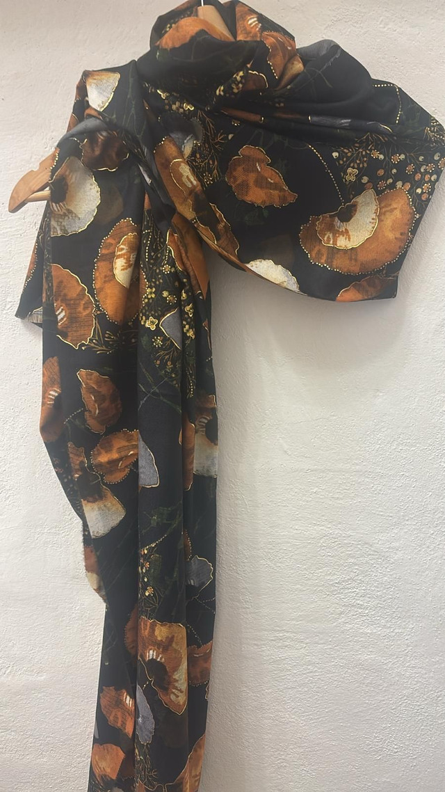 SCIARPA FLOWER OVERSIZE