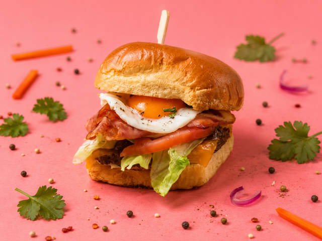 Cattleya Black Orchid Burger