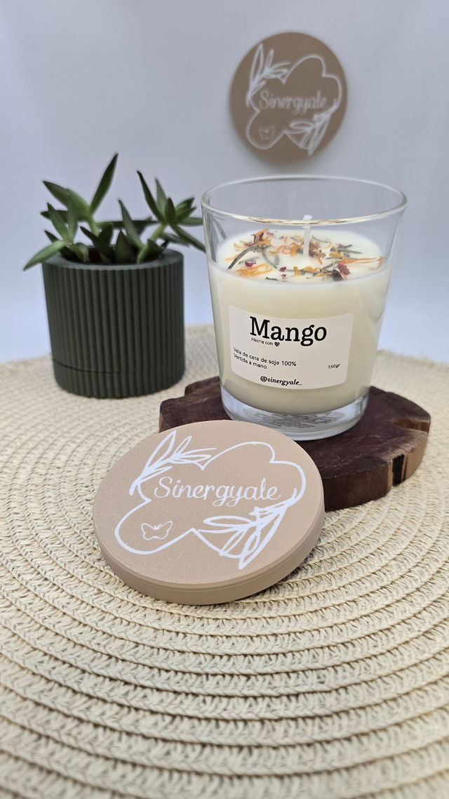 Vela en cristal - Mango