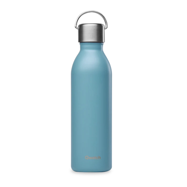 Gourde Isotherme - Active - Matt Bleu Acier (600/1000ml) - Qwetch