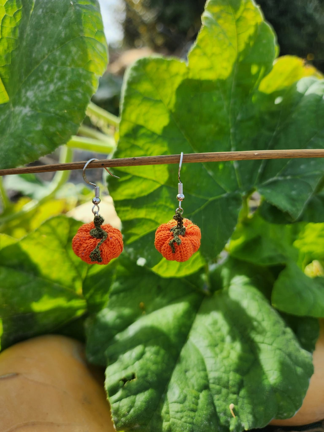 Boucles d'oreilles Citrouille