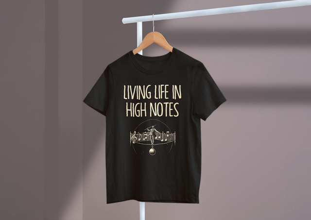 Living Life In High Notes Music Joyful Living High Energy. Leben in hohen Tönen, Musik, freudiges Leben, hohe Energie