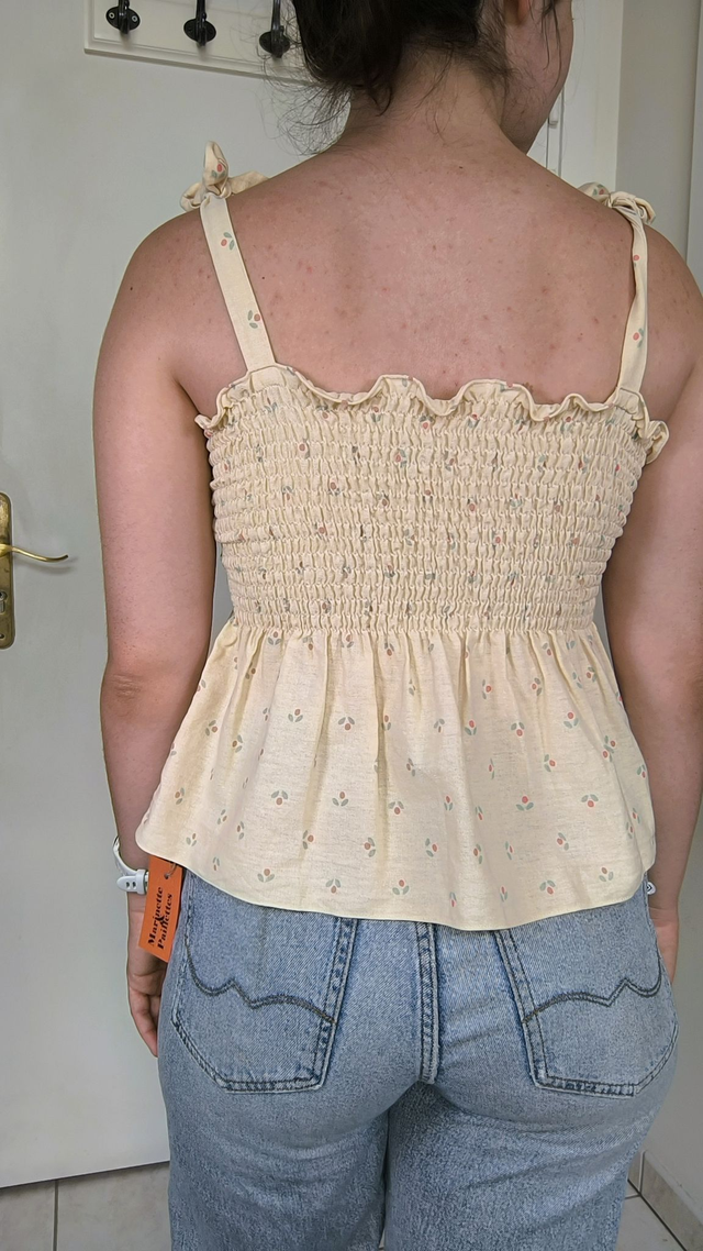 Top à smocks jaune - Taille 1