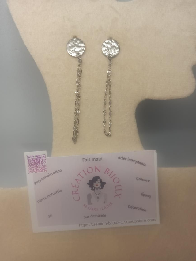 Boucle d'oreille pendante 