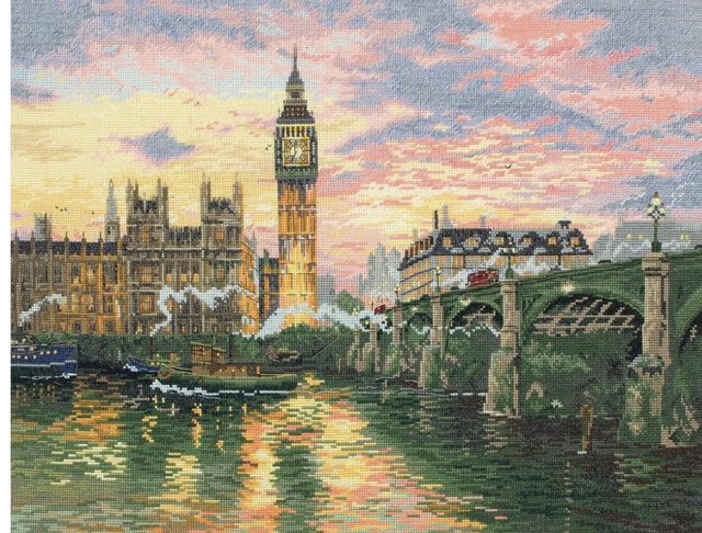 London Cross Stitch by Thomas Kinkade 