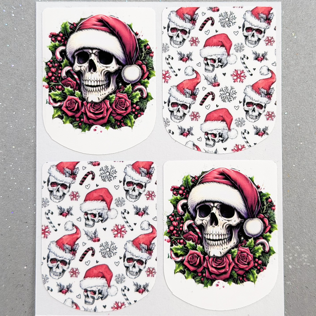 Christmas Skulls (Set of 4)