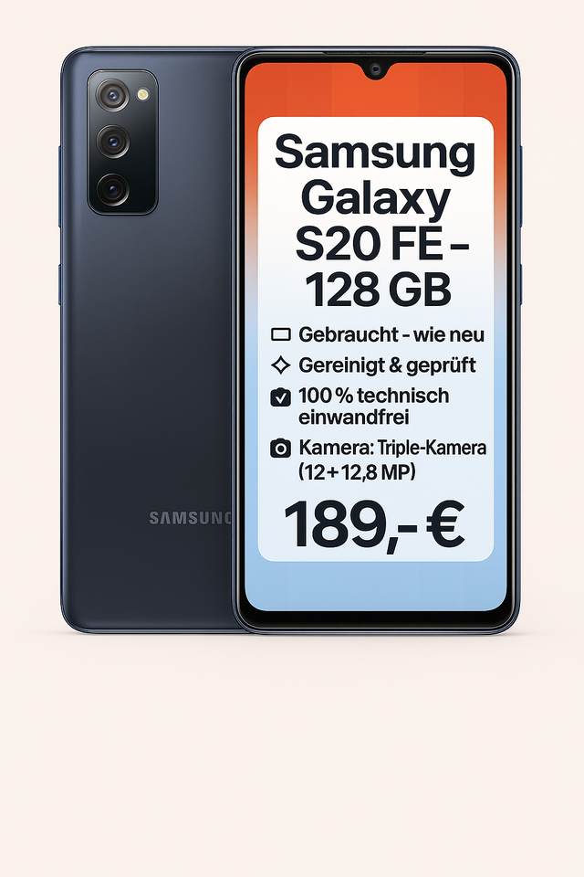 Samsung Galaxy S20 FE – 128 GB – Blau (A-Ware)