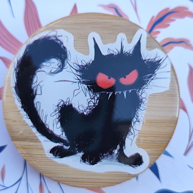 Décapsuleur magnétique Chat Noir