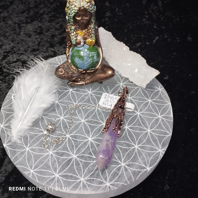 Pendentif/Pendule pointe Améthyste 