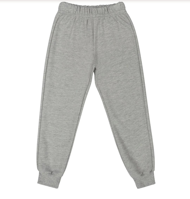 Calça Moletom Peluciado Menino Mescla