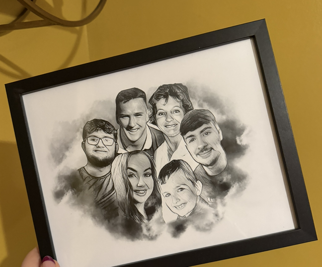 SketchArt 10X8” Framed Print