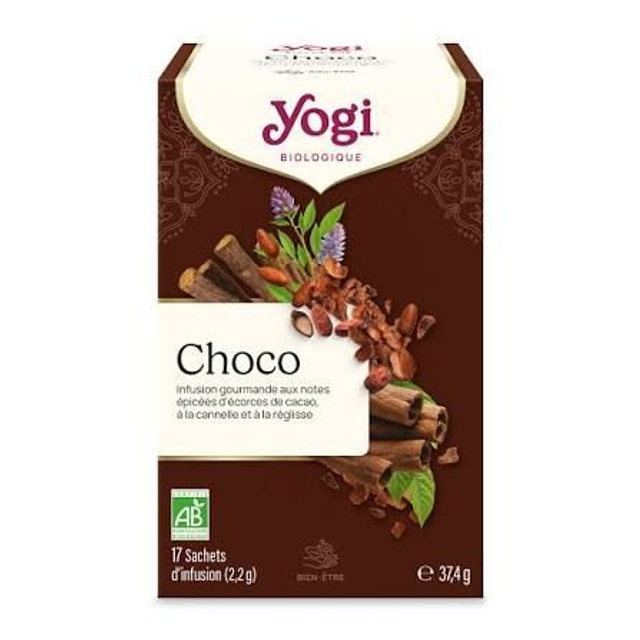 Yogi Tea Choco BIO | Infusion Gourmande Cacao & Épices 17 Sachets
