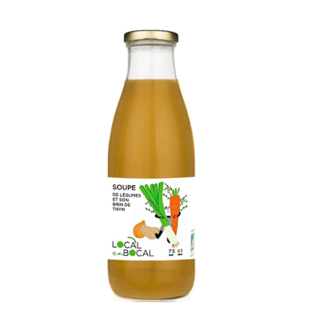 Soupe de légumes et son brin de thym- 75cl Local en bocal x1