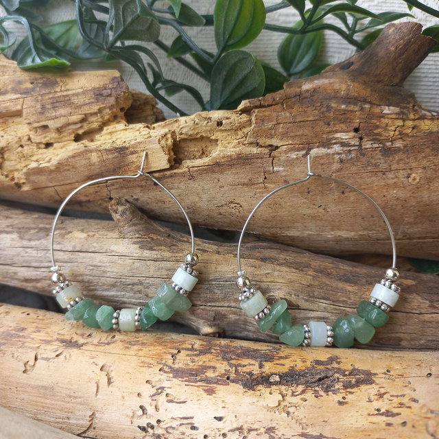 Boucles d&#039;oreilles vertes