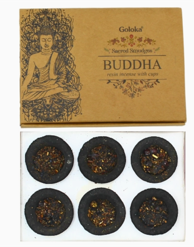 Coupelles charbon encens Bouddha