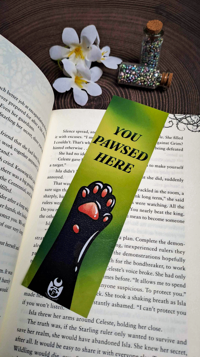 You Pawsed Here Bookmark