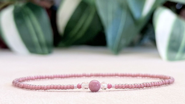 Bracelet | Rose Rhodonite - Trio 4