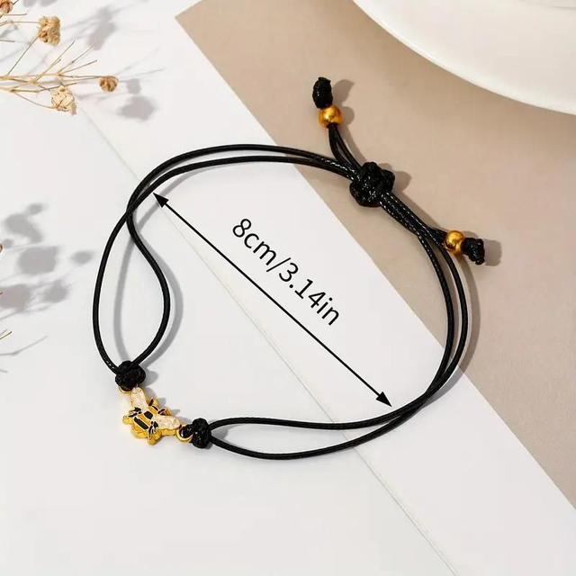 Tiny Golden Bee Bracelet