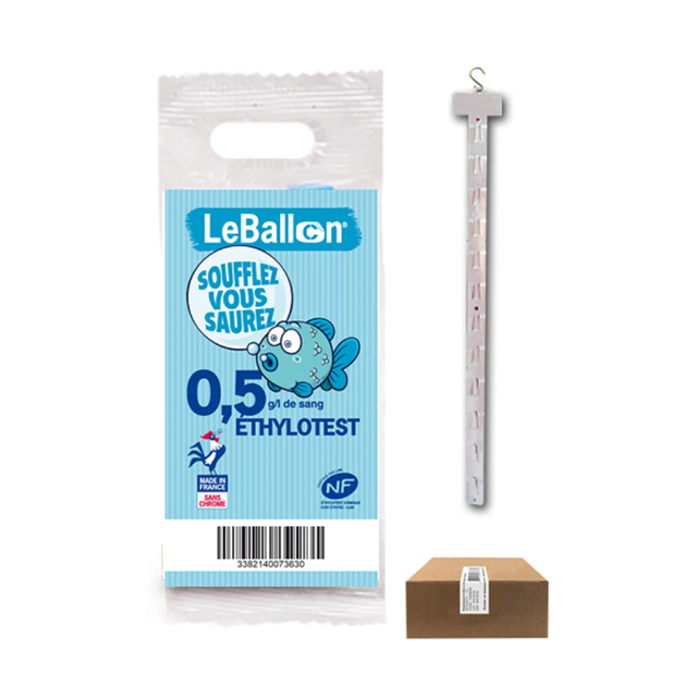 Ethylotest chimique NF sans chrome 0,5g/l SOUFFLEZ VOUS SAUREZ