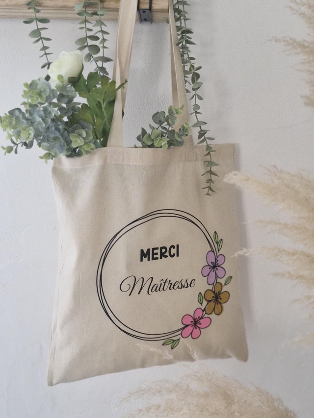TOTE-BAG &quot;Merci maîtresse &quot;