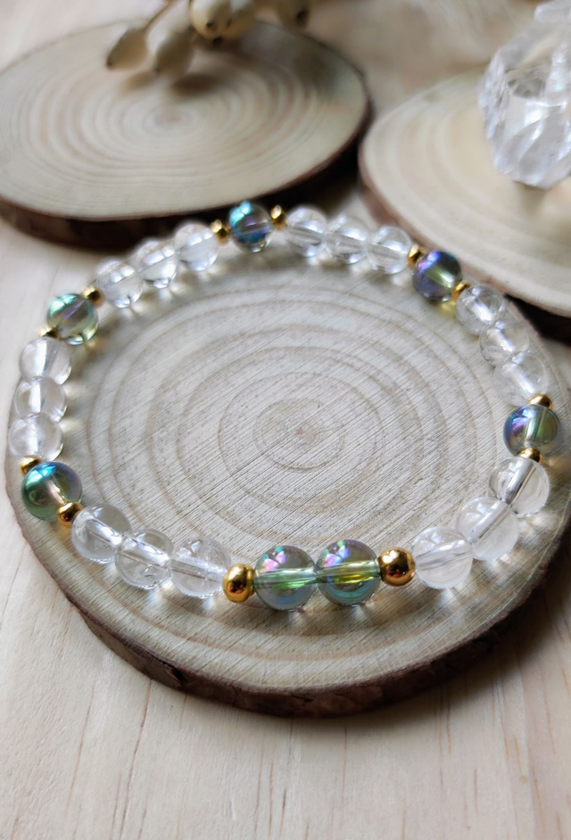 Bracelet "Révélateur et Amplificateur" Cristal de roche