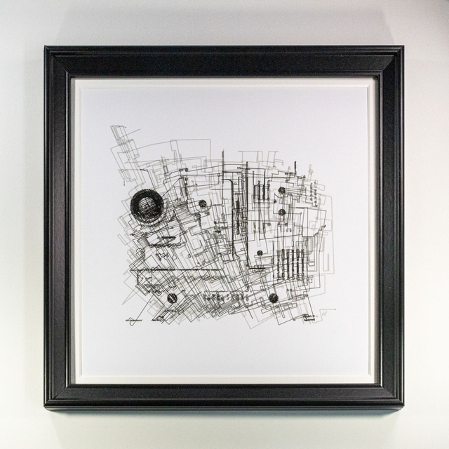 Amplificatio pen plot (framed)