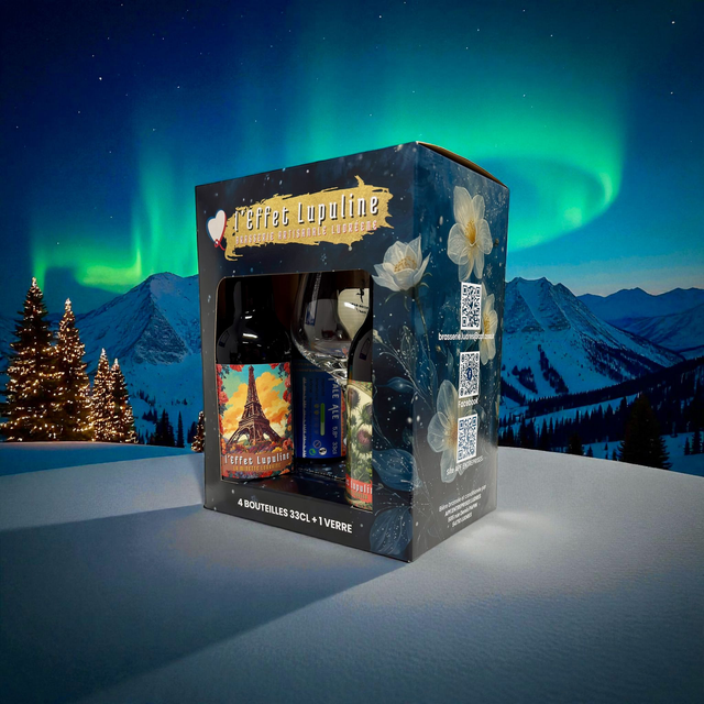 Coffret 4 bières + 1 verre