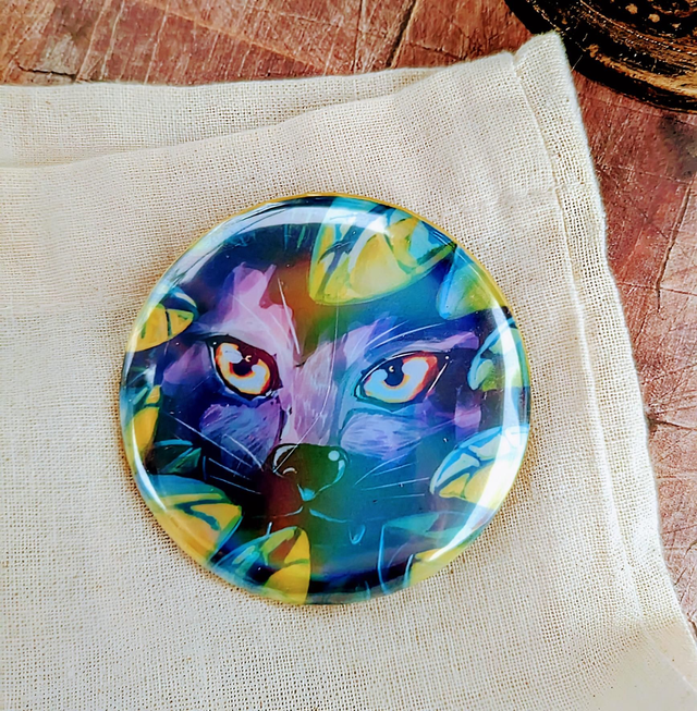 Badge "Palulu" - 58mm - Holographique