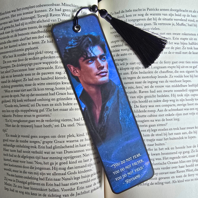 A Court of Thorns and Roses (ACOTAR) - Rhysand - Luxury Bookmark with tassel
