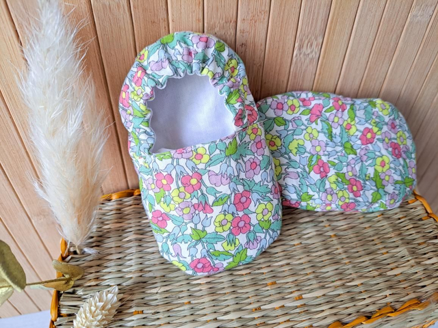 Chaussons en Liberty 