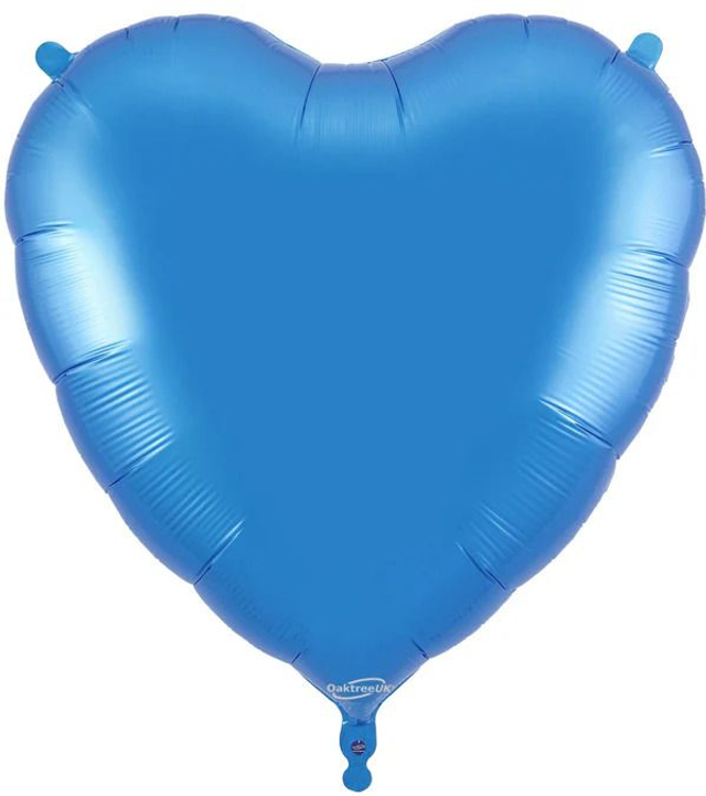 36" BLUE HEART FOIL