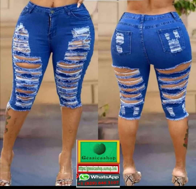 Pantalon Jeans Femme