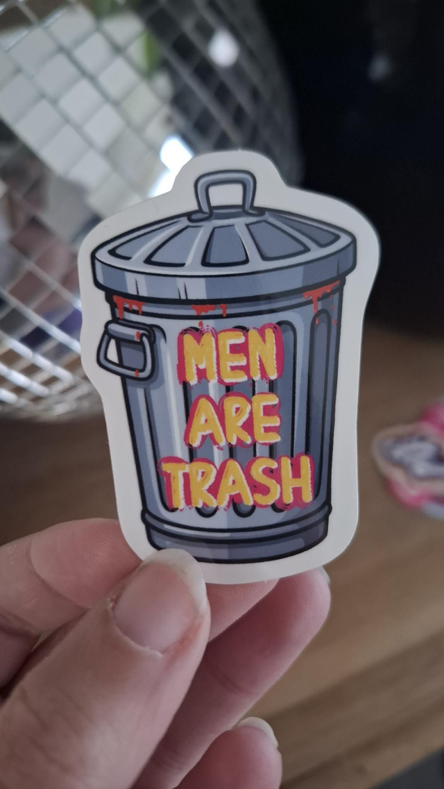 Sticker Men are Trash